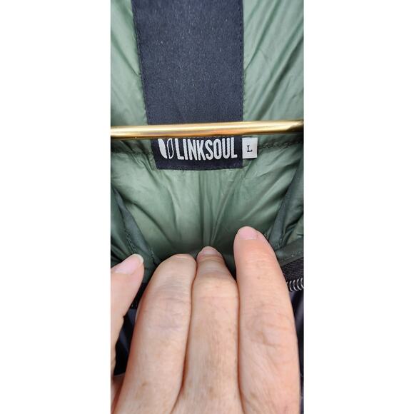 Linksoul Kirkwall‎ Down Hooded Jacket Style LS540 Black Size Large Goose Down - Picture 8 of 11